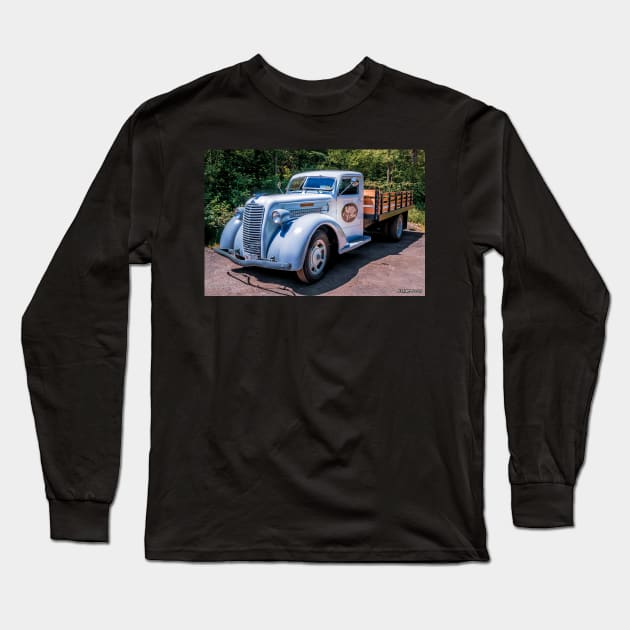 1938 Diamond T stakebed truck Long Sleeve T-Shirt by kenmo